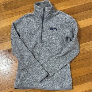 Patagonia Heathered Gray Fleece Pullover